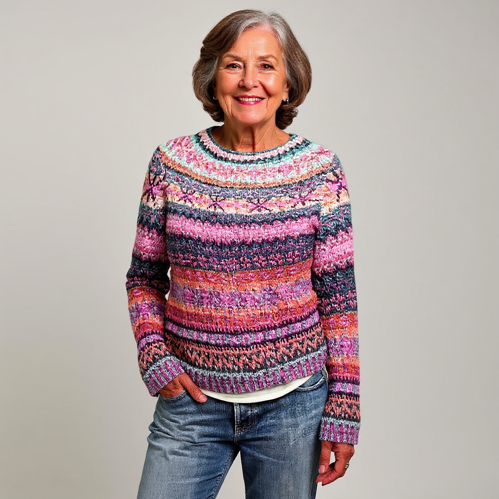 Madison | Handmade Icelandic Patterned Sweater for Women