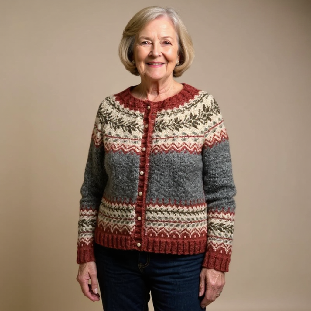 Atasha | Handmade Icelandic-Style Cardigan for Women