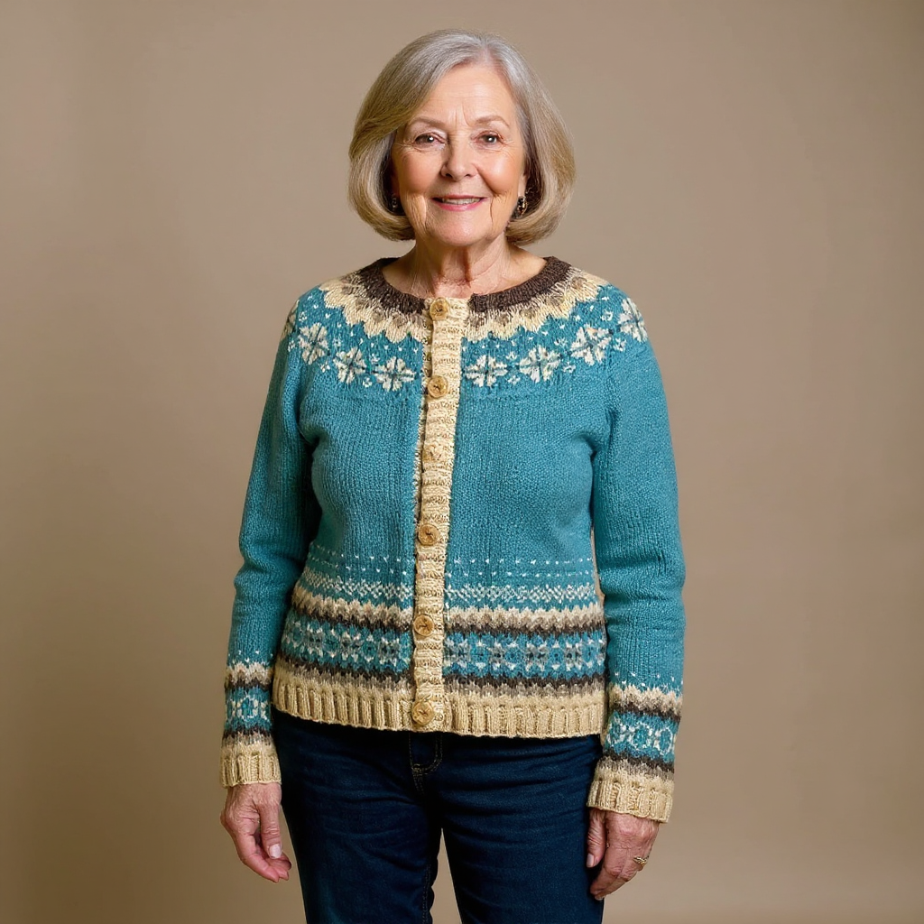 Allaira | Timeless Icelandic-Inspired Knit Cardigan for Women
