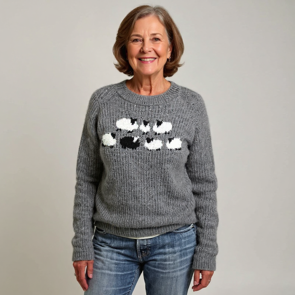 Ellie | Timeless Patterned Knit Sweater for Women