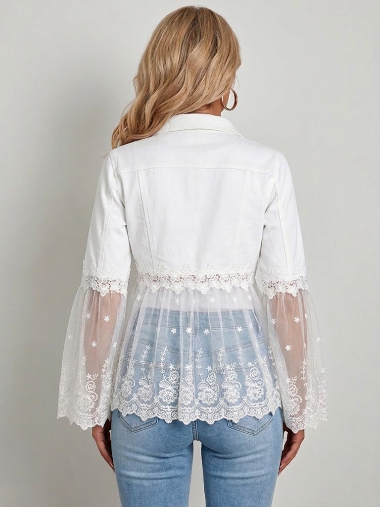 Sunnelace | Lace-Panel Jacket for Women