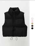 Rosalie | Casual Stand Collar Cropped Zip Coat for Women
